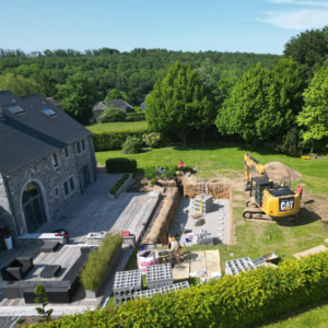 Travaux de terrassement.